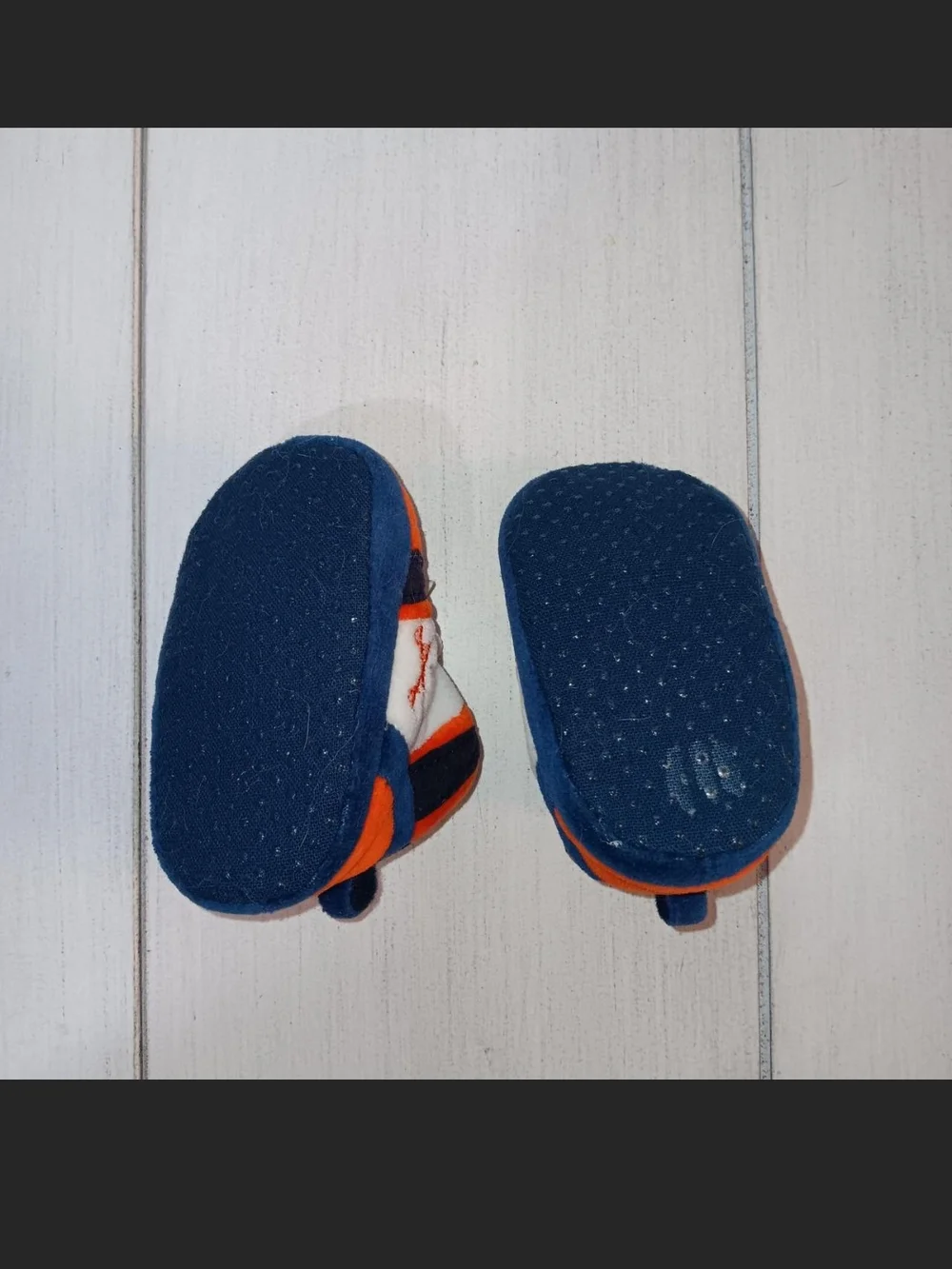 University of Virginia Inspired Navy & Orange Baby Shoes